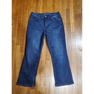 M Jeans Maurices Womens Size 14 Short Slim Bootcut Dark wash Stretch Jeans